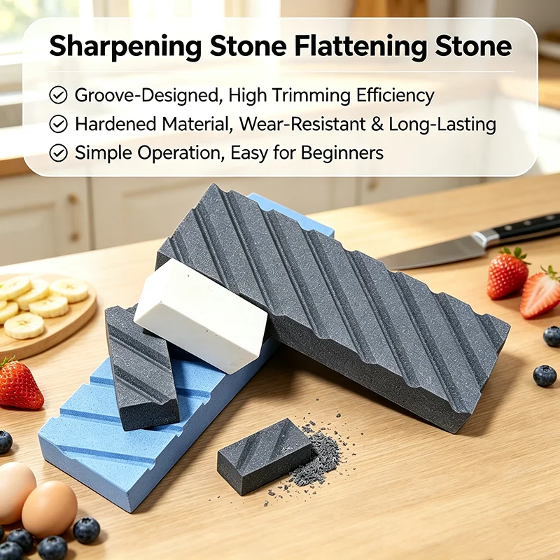 320 Grit Sharpening Repair Correction Stone Horizontal Stripes Water Whetstone Tool for Chef Kitchen Bar Knife Accessories