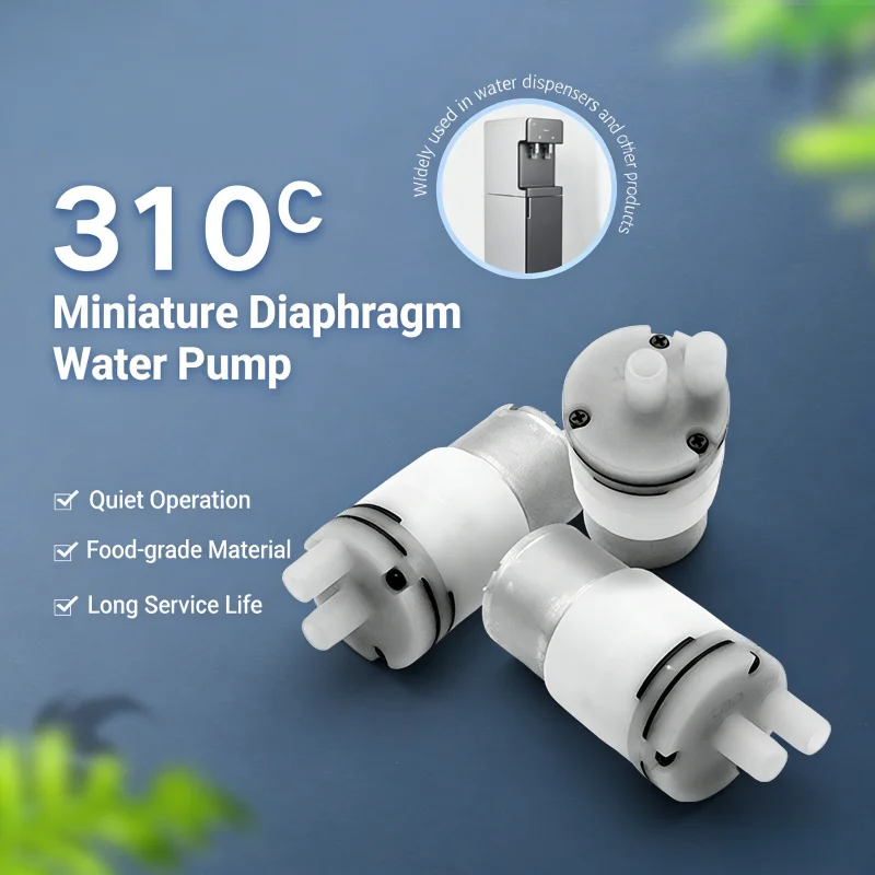 3-12V Food Grade Micro Diaphragm Water Pump Quiet Long Life for Alcohol Sprayer Desktop Water Dispenser
