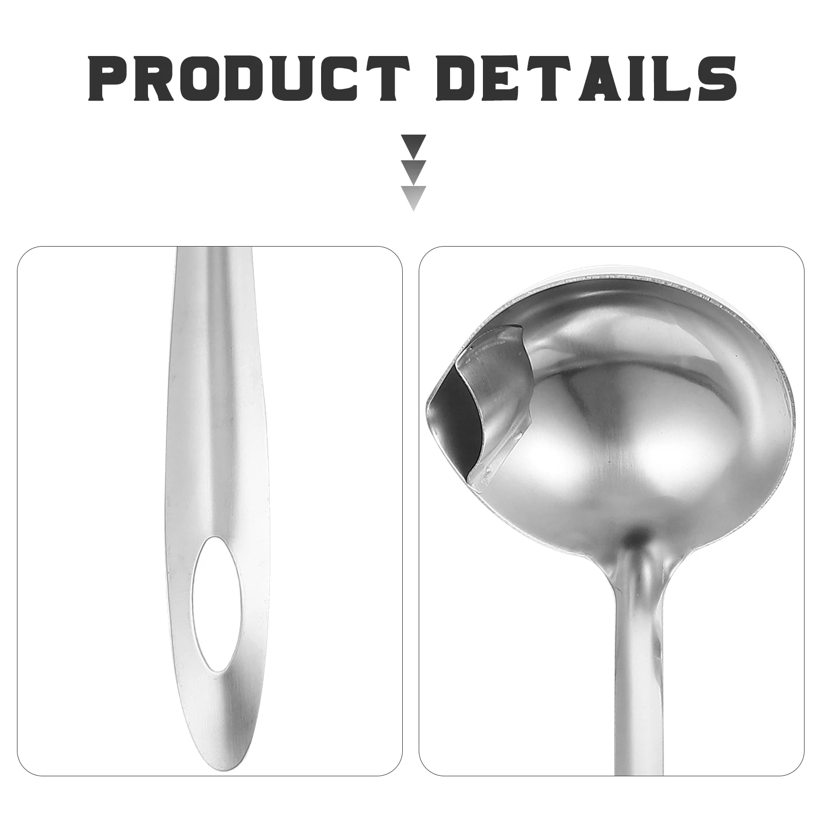 

5Pcs Soup Ladle Oil Filter Spoons Fat Separator Reusable for Home Kitchen Hotels Restaurants Oil Filter Spoon Filtering Spoon