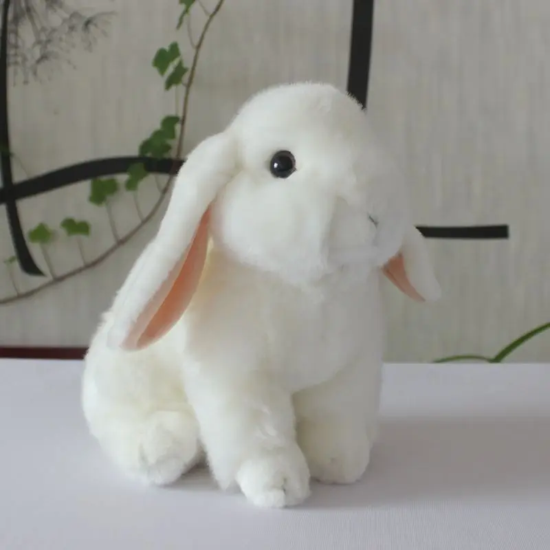 

cute plush high quality rabbit toy stuffed white rabbit doll kids' birthday gift about 25cm