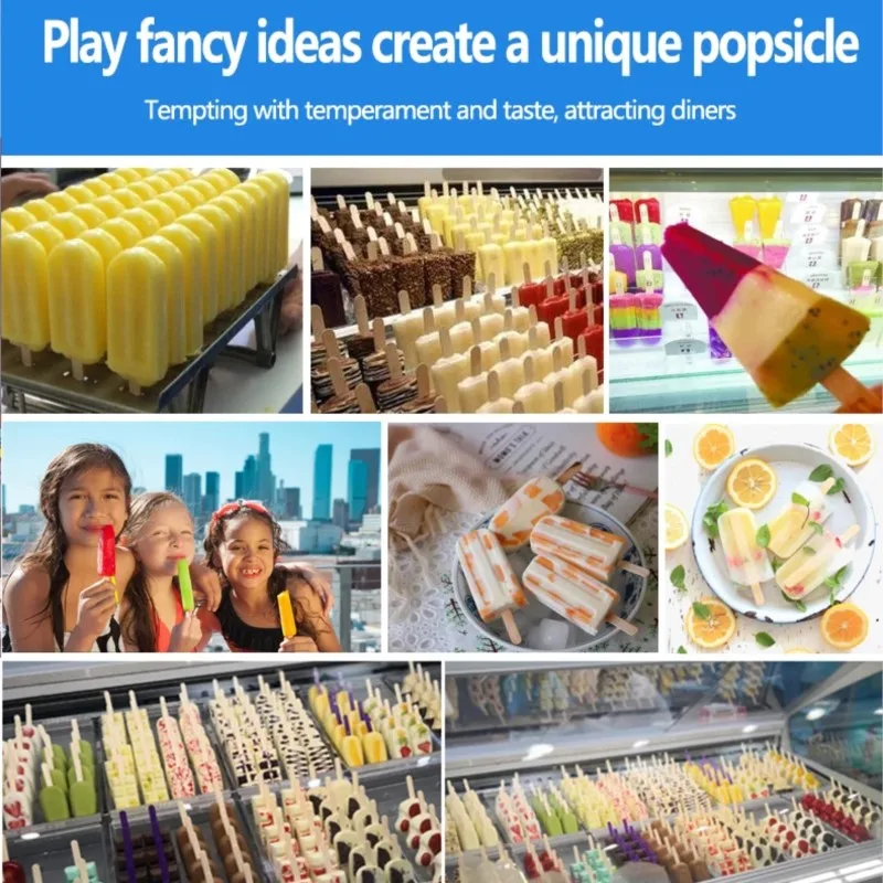 Commercial Automatic Industrial Stainless Steel Popsicle Machine Ice lolly Making Freeze Pop Stick Ice Cream Popsicle Machine