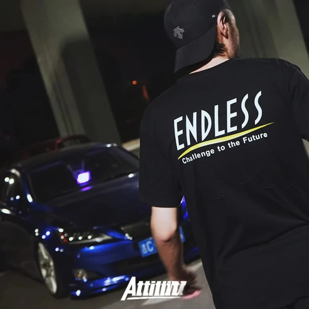 Japanese JDM Modified Car ENDLESS Brake Heavy-duty Cotton Short-sleeved T-shirt Culture Shirt 2026 Summer Fashion T-shirt New