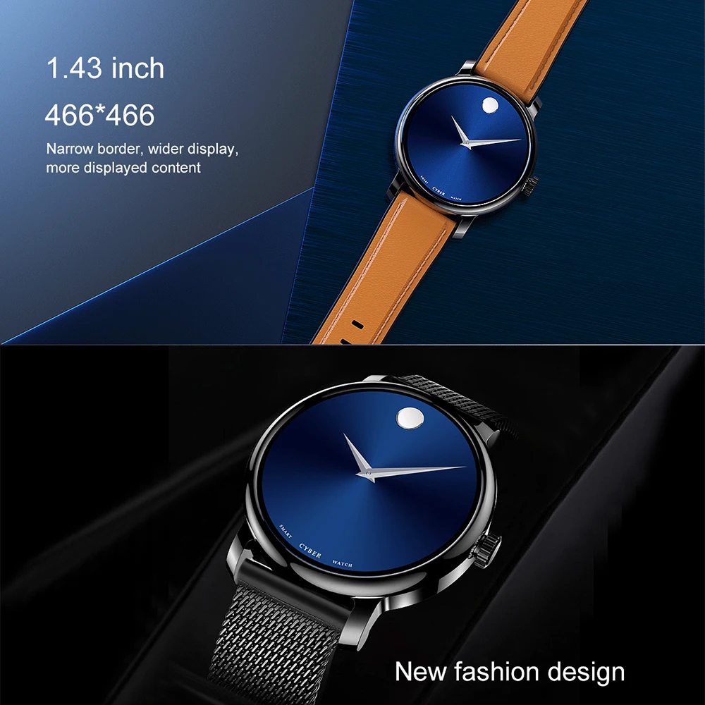 LEMFO New Smart Watch 2024 Amoled HD Screen Bluetooth Call IP68 Waterproof Smart Watches For Men Heart rate 1.43 inch 466*466