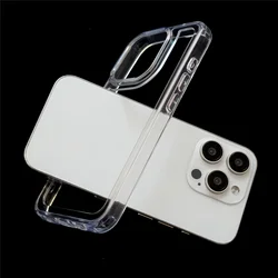 Soft Transparent Bumper Case For iphone 17 Pro Max  16 15 14 13 Slim Silicone Camera Protective Frame CellPhone Cover