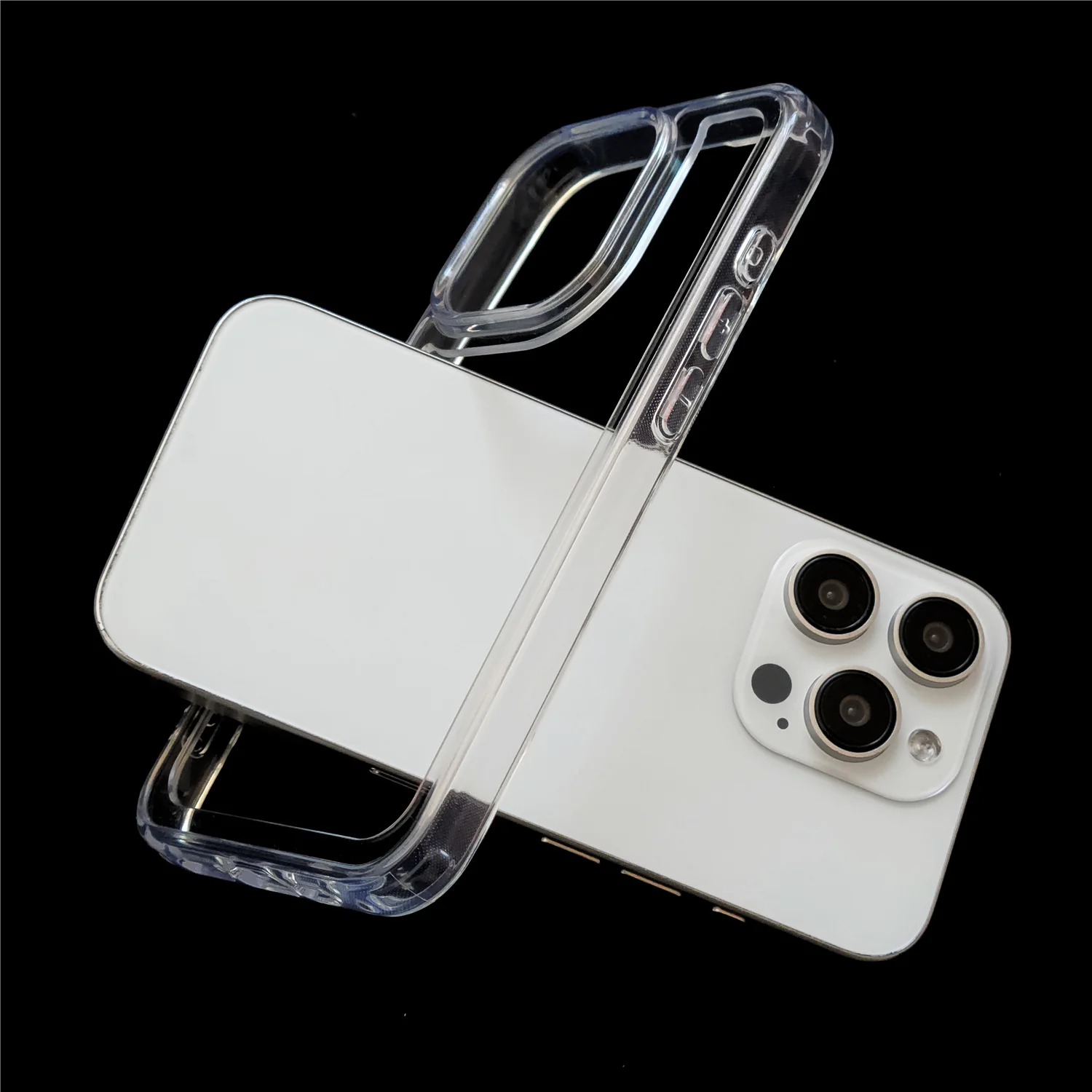 Soft Transparent Bumper Case For iphone 16 Pro Max 15 14 13 12 Slim Silicone Camera Protective Frame CellPhone Cover