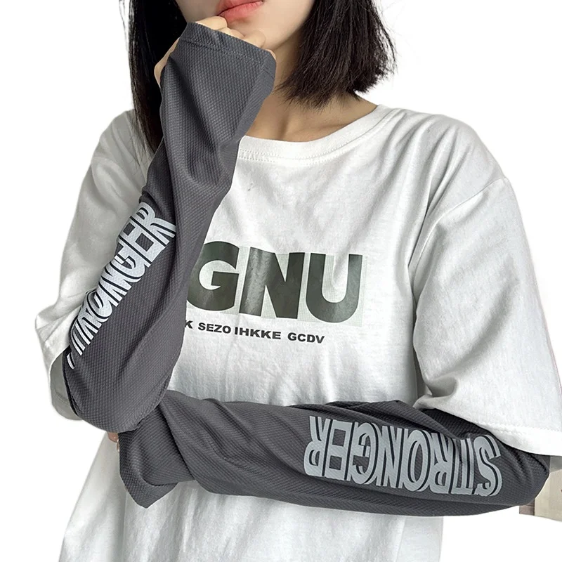 

Ice Sleeve Sun Protection Women's Summer UV Loose Thin Breathable Plus Size Driving Cycling Men's Sleeve Cover