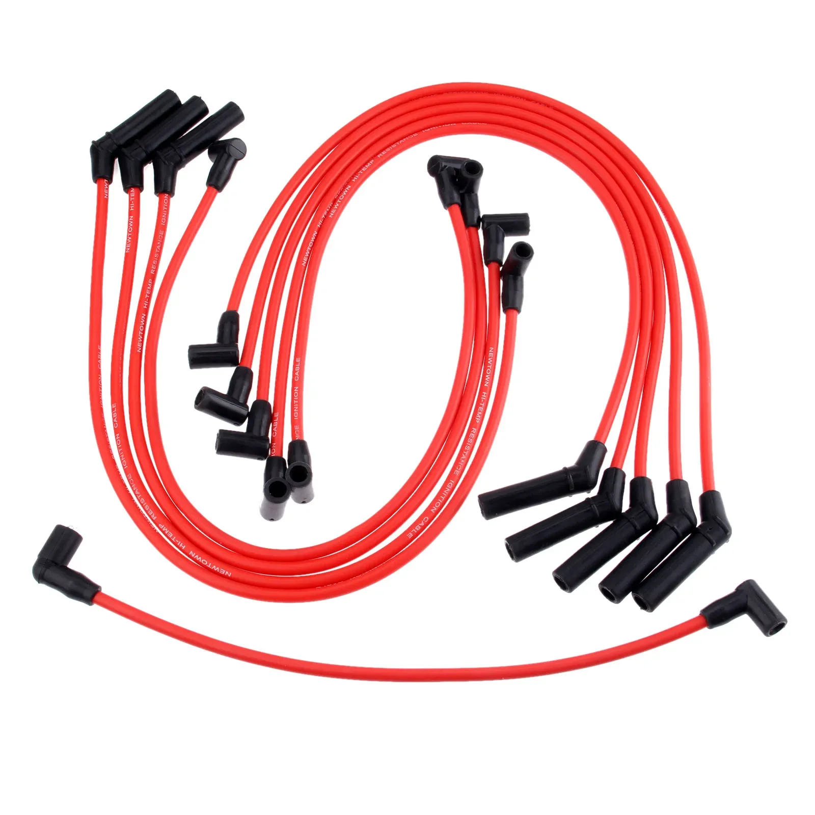 10Pcs 9mm Ignition Wires Spark Plug Wire Cable Set M12259R301 For Ford MUSTANG F-150 5.0L 5.8L V8 SBF 302W 302 WINDSOR