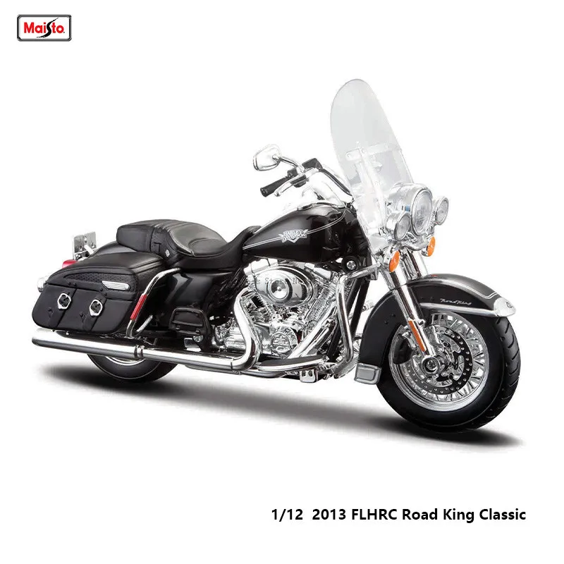 

Maisto 1:12 Harley Davidson 2013 FLHRC Road King Классическая статическая литой модель мотоцикла Коллекционная игрушка в подарок