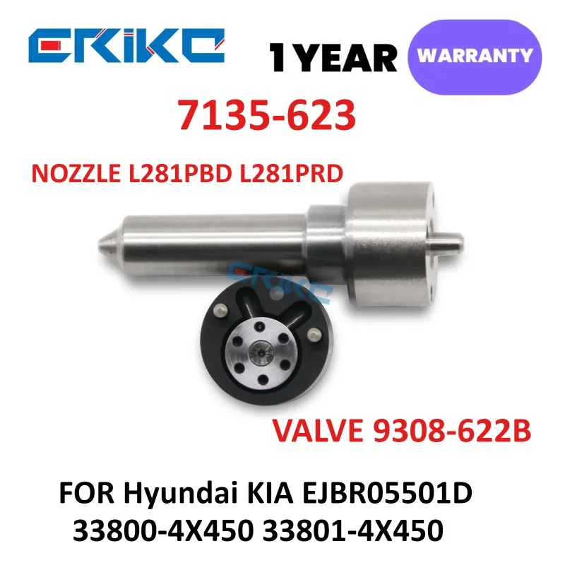 

REPAIR KITS 7135-623 NOZZLE L281PBD L281PRD VALVE 9308-622B FOR Hyundai KIA EJBR05501D 33800-4X450 33801-4X450