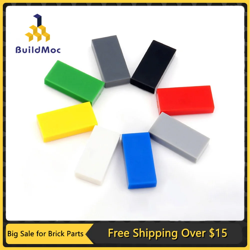 100PCS 3069 30070 Tile 1x2 Educational Changeover Catch For Building Blocks Parts DIY Bricks Bulk Model Kids Parts Toys