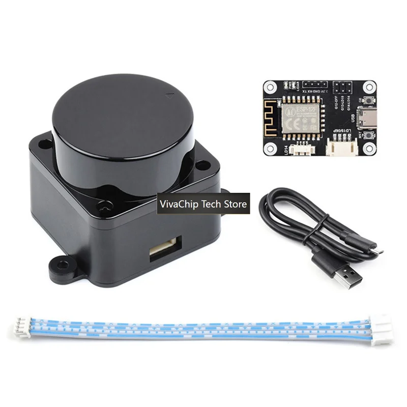 VivaCT1Set DTOF Lidar Sensor Time-Of-Flight Ranging UART Serial Port STL27L 360° Omni-Directional