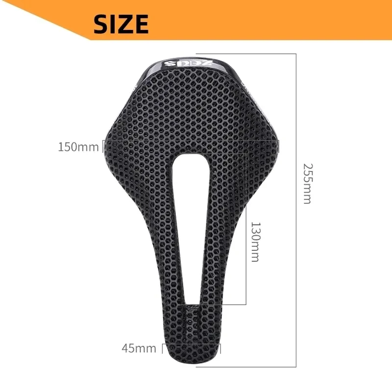 ZEIUS MTB Mountain Bicycle 3D Print Saddle Full Carbon Fiber Track Road Bike Cushion Ultralight 158g Folding Cycling Seat Part