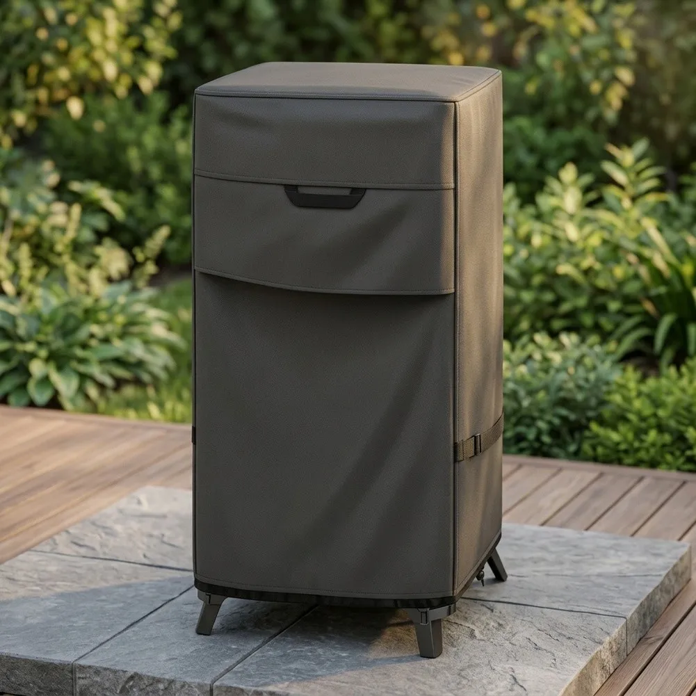 420D Oxford Cloth Grill Dust Cover Suitable For Outdoor Grill Protection Easy Install Adjustable Strap Tight Fit No Tools