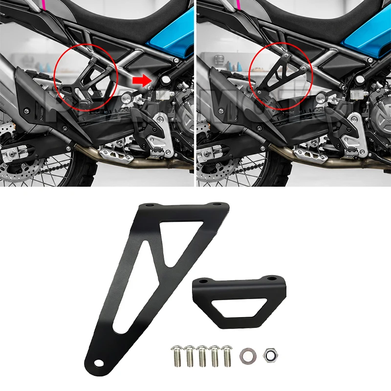 Für CFMOTO 450MT MT450 2024 2025 2026 Motorrad Auspuffhalter Auspuffhalterung Auspuffhalterungshalterung für CF IBEX 450 MT