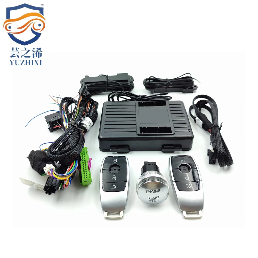 

For S W221 2006 2007 2008 Add Car Keyless Start Remote Starter Stop and Keyless GO System Car Products