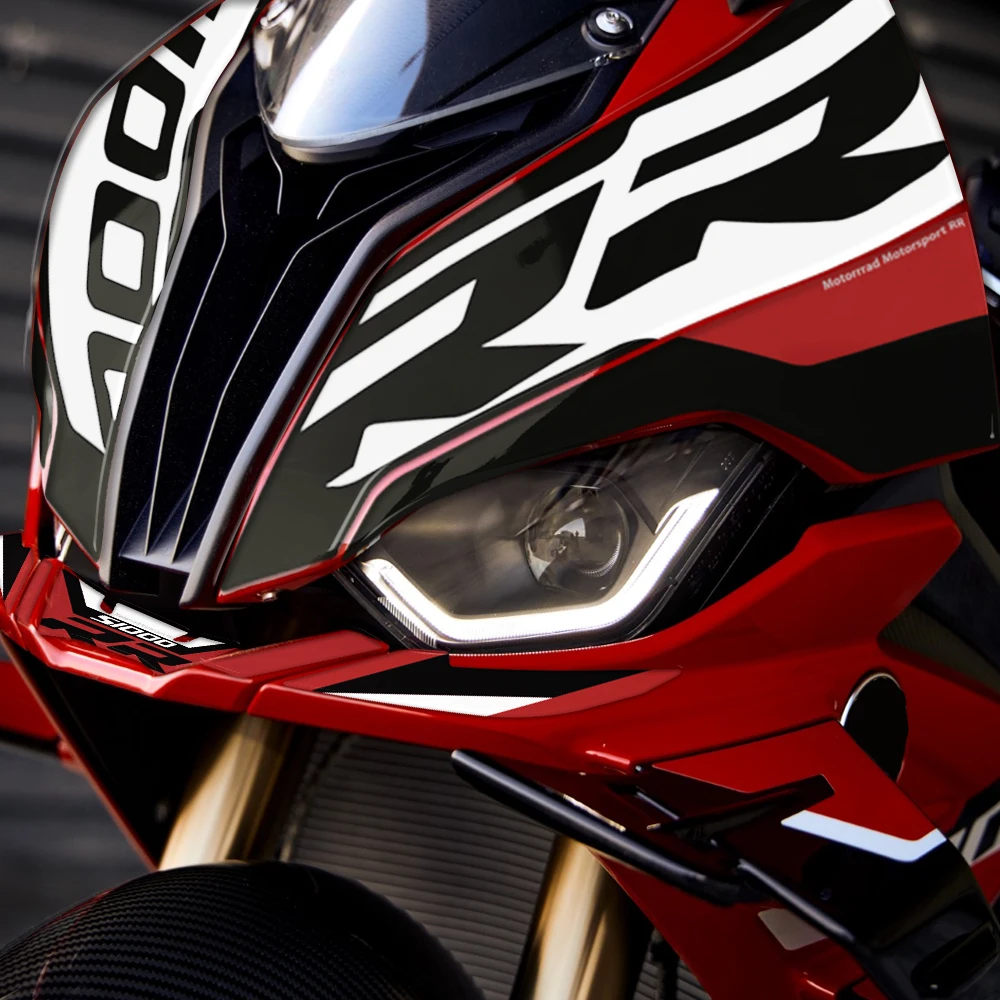 

For S1000RR 2019-2024 Motorcycle Trim Upper Decal RR Badge Front Decal Shell Paint Protection sticker Decorative Accessories