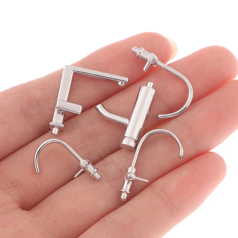 

1/12 Dollhouse Accessories Miniature Alloy Faucet Model Toys Water Tap Faucet