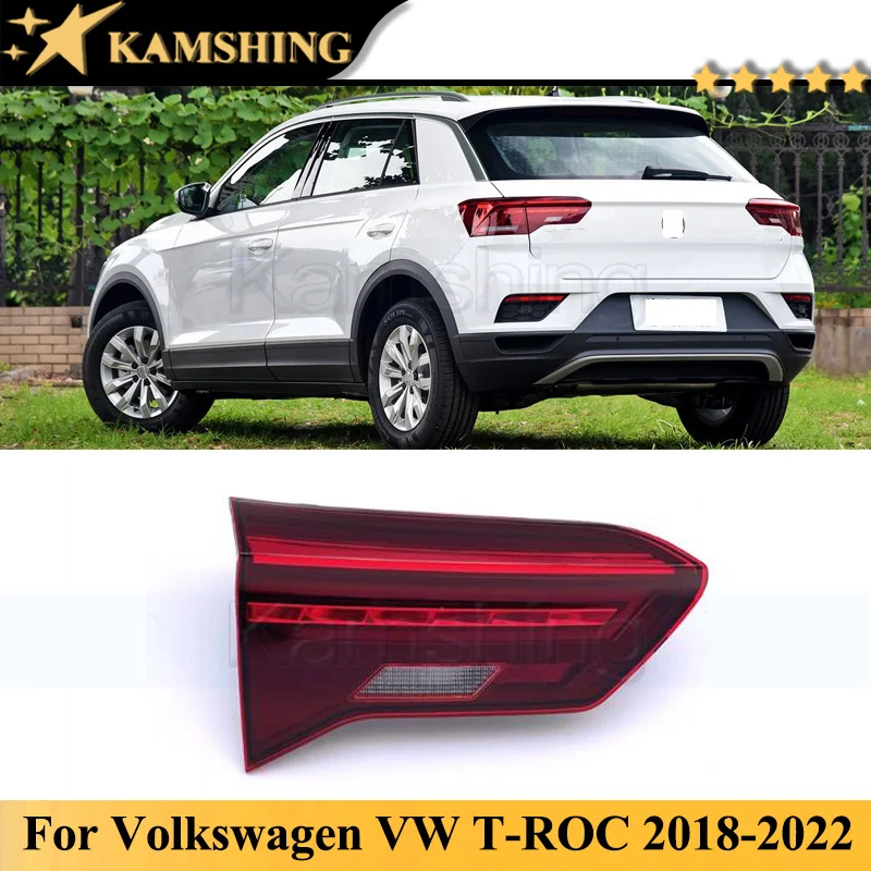 Kamshing For Volkswagen VW T-ROC 2018-2022 Inner Rear Bumper Tail Light Lamp Taillight Taillamp Brake Light Car Light Stop Light