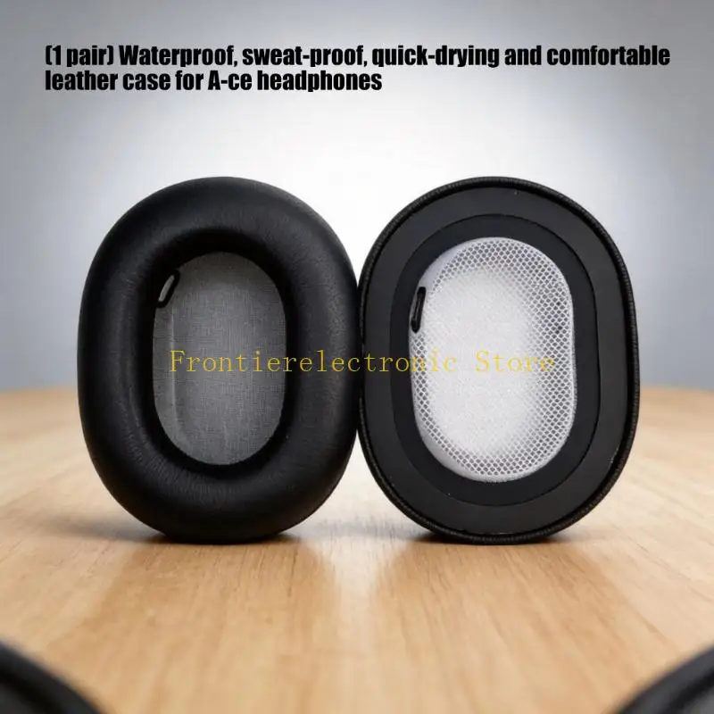 G8DB Replacement Ear Cushions, Black Earpads Pair with Inner Lining for Daily Wear