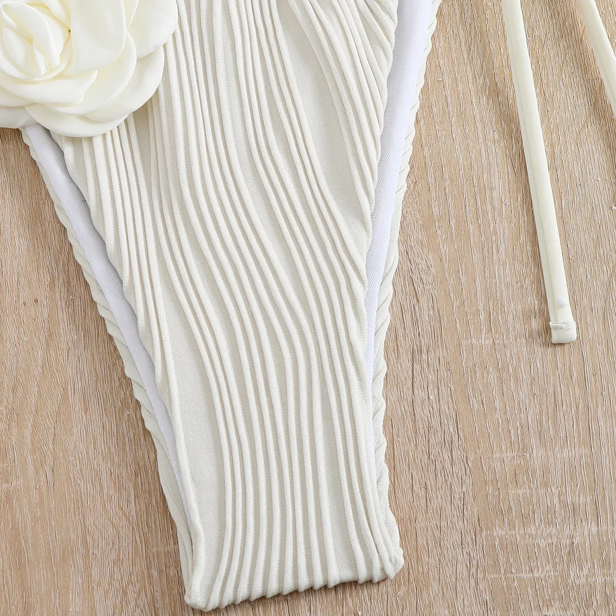 Sexy Micro Bikini Swimsuit 2024 Woman 3d Flower Swimwear Thong Bikinis Sets Brazilian Women Bathing Suit Beach Biquini Black