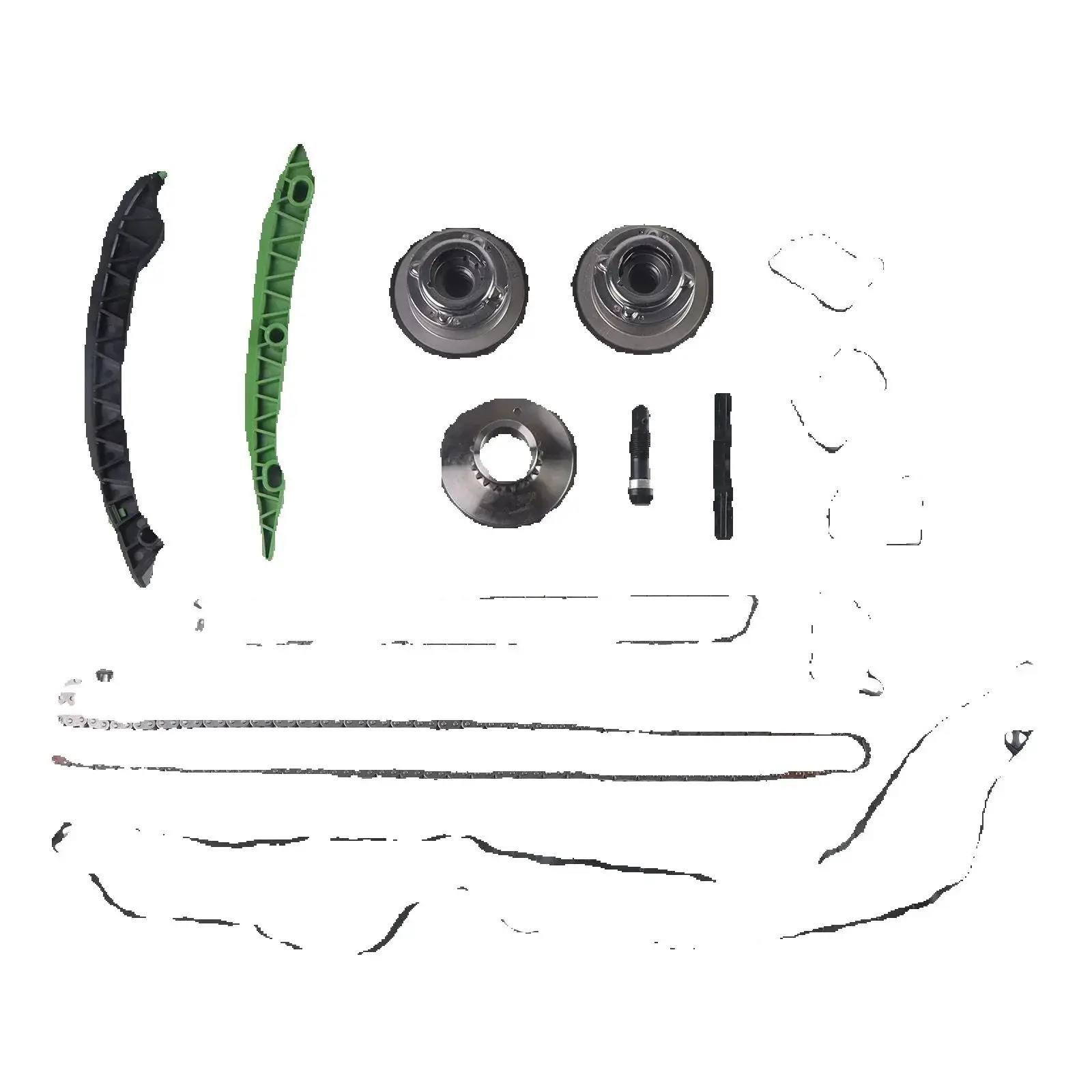 

1Set Timing Chain Kit Camshaft Adjuster 2710501500 2710501400 FOR Mercedes W203 W204 SLK250 E250 C200 C-CLASS M271 Engine