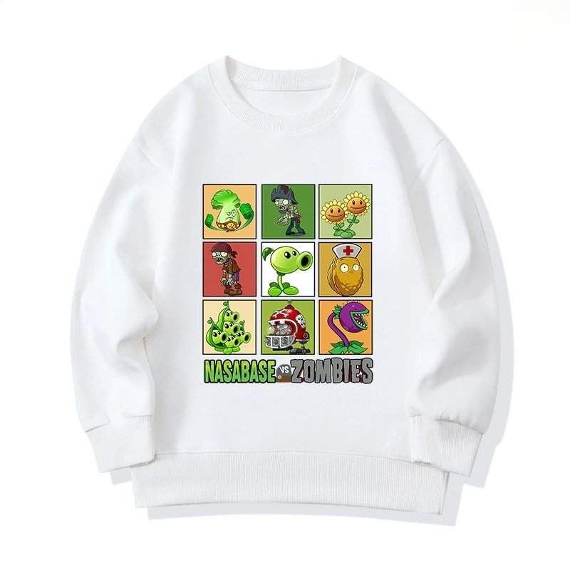 سترة بغطاء للرأس برقبة دائرية مطبوعة على شكل نباتات خريف/شتاء 2025 ضد الزومبي هي بلوزة عصرية وعصرية لكل من الرجال والنساء