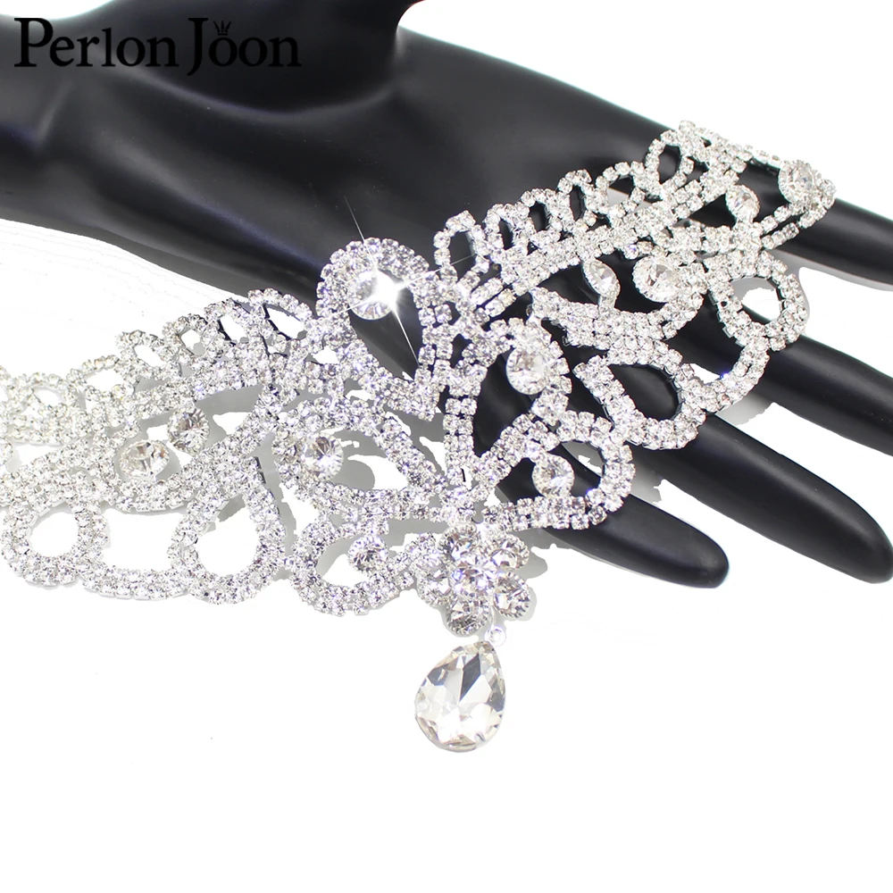 DIY welding Crystal patch Rhinestone Neckline for the wedding dress hand sewing Clothing Accessories YL007