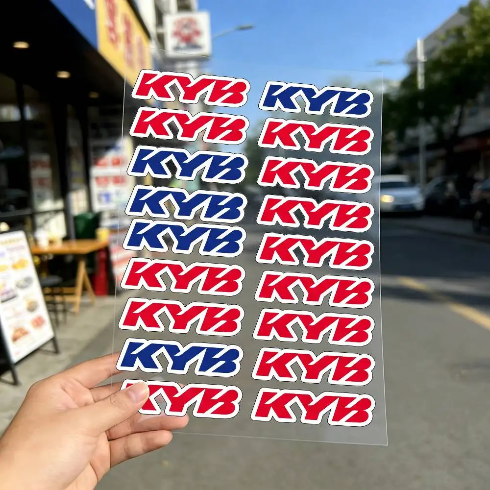 FOR KYB RACING Universal Multi-Purpose Reflective Waterproof Stickers Scratch Conceal For Auto Bike Helmet Mug Fridge Decoration