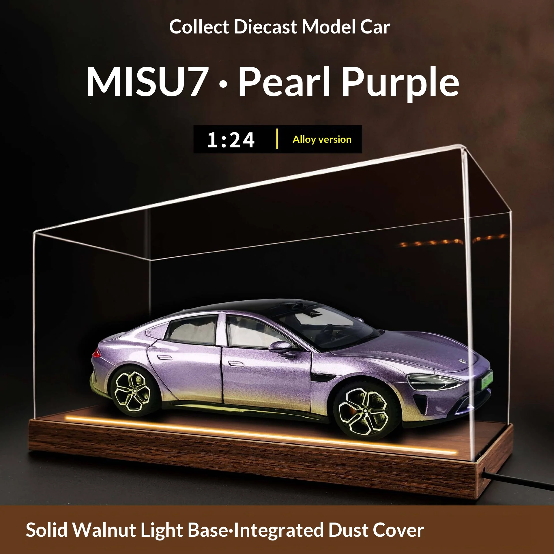 

1:24 SU7 New Energy Alloy Simulation Model Car – Collectible Display
