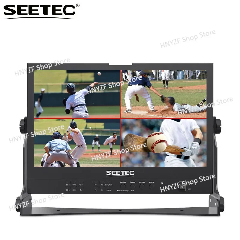 SEETEC ATEM156S 15.6-inch multi-camera broadcast studio monitor 4-way SDI input