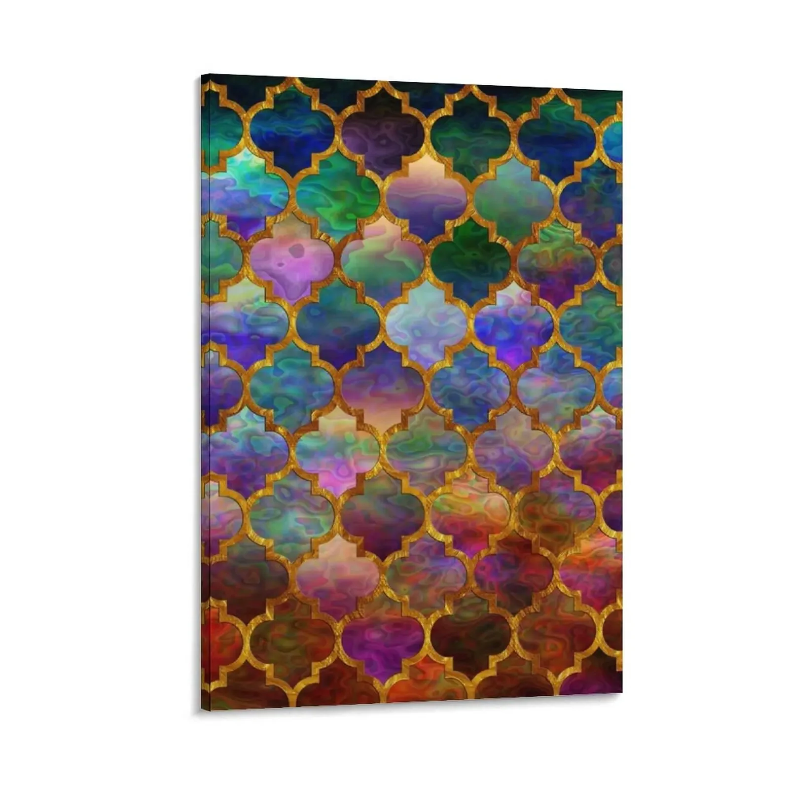 

Arabic moroccan mosaic pattern Canvas Painting Posters on the wall decoration aesthetic anime