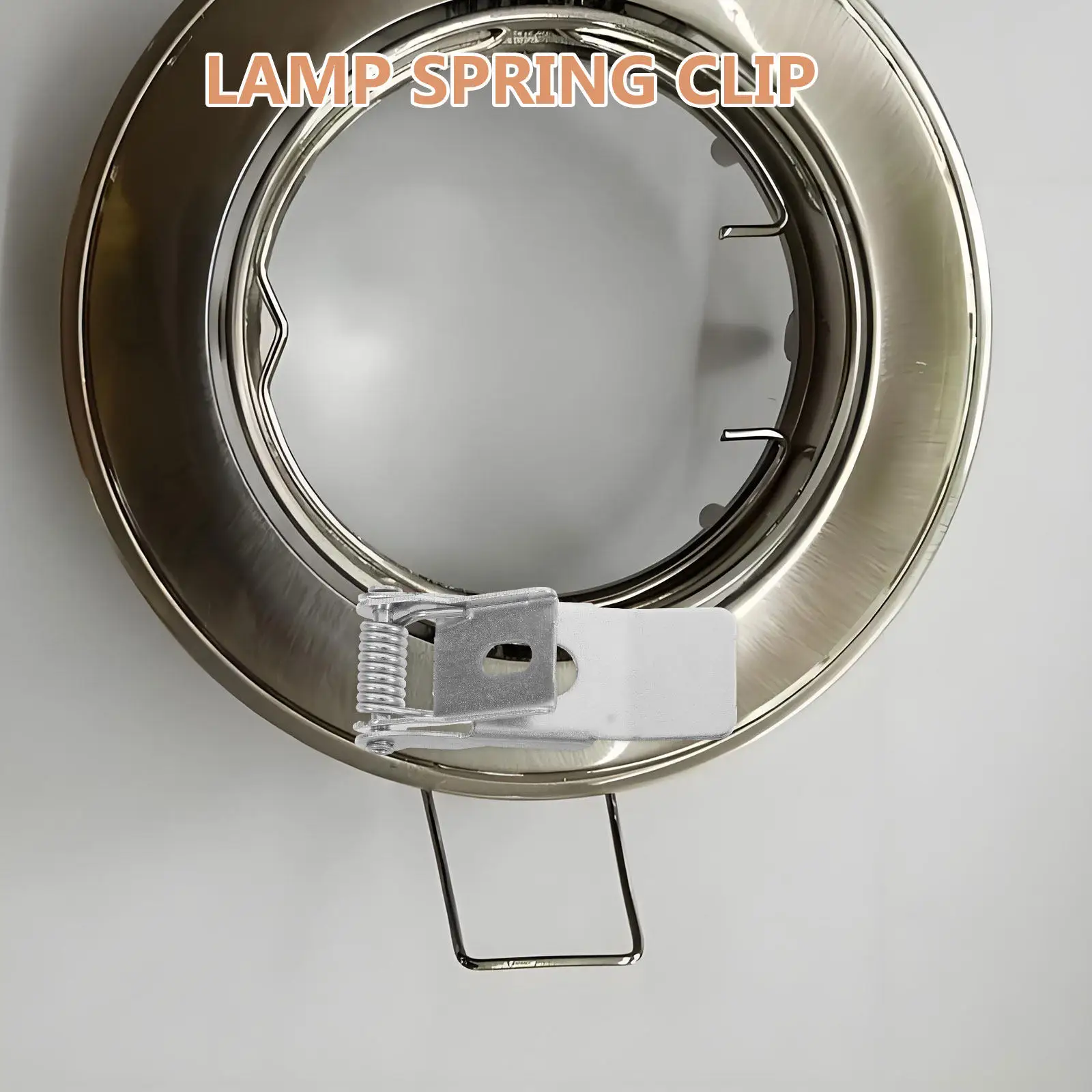 10Pcs Spring Clamps Clips for Downlight Fixtures Metal Retaining Fasteners Secure Installation Lamp Housing Hardware Supplies