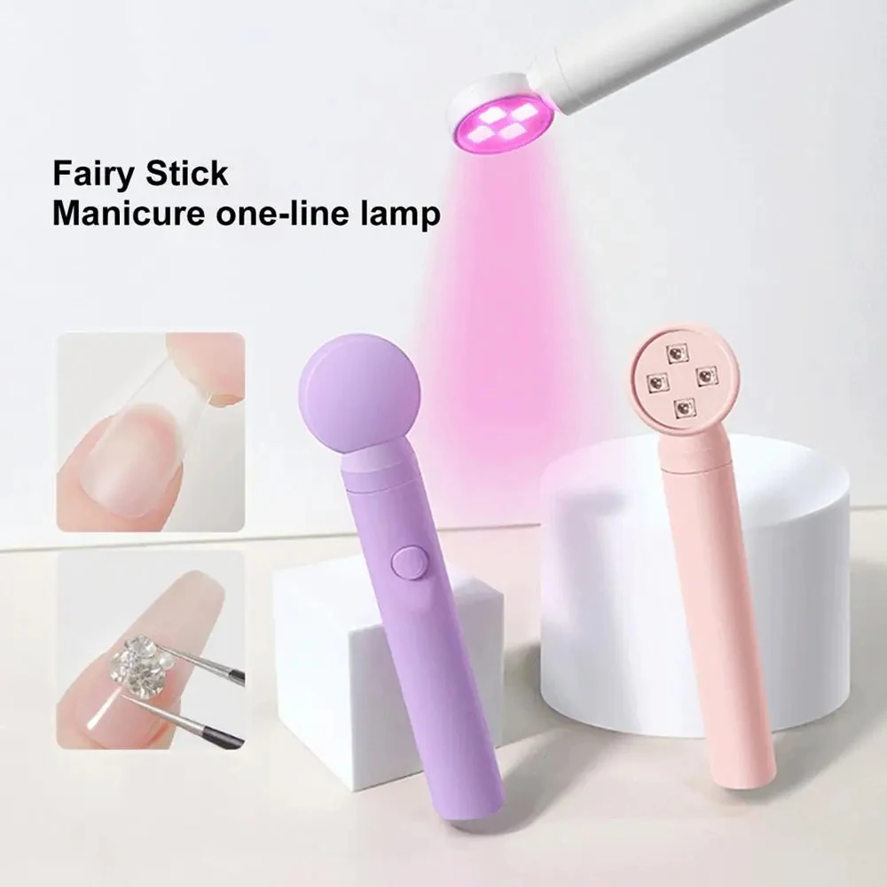 LINMANDA Mini UV Light Lamp Flashlight 12W UV Gel Glue Curing Lamp Handheld USB Rechargeable UV LED Nail Quick Drying Light
