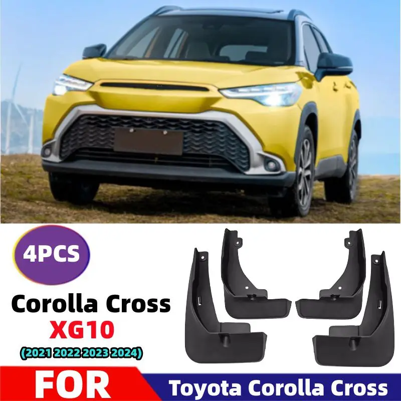 Für Toyota Corolla Kreuz XG10 2021 ~ 2024 Auto Schmutzfänger Abdeckung Vorne Hinten Rad Kotflügel Splash Guards Fender Externe zubehör