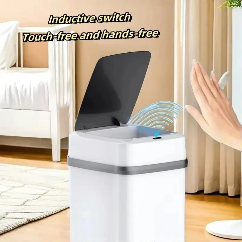 

Smart Sensor Trash Can Home Toilet Bedroom Trending Covered Bathroom Odor-Proof Living Room Trash Can