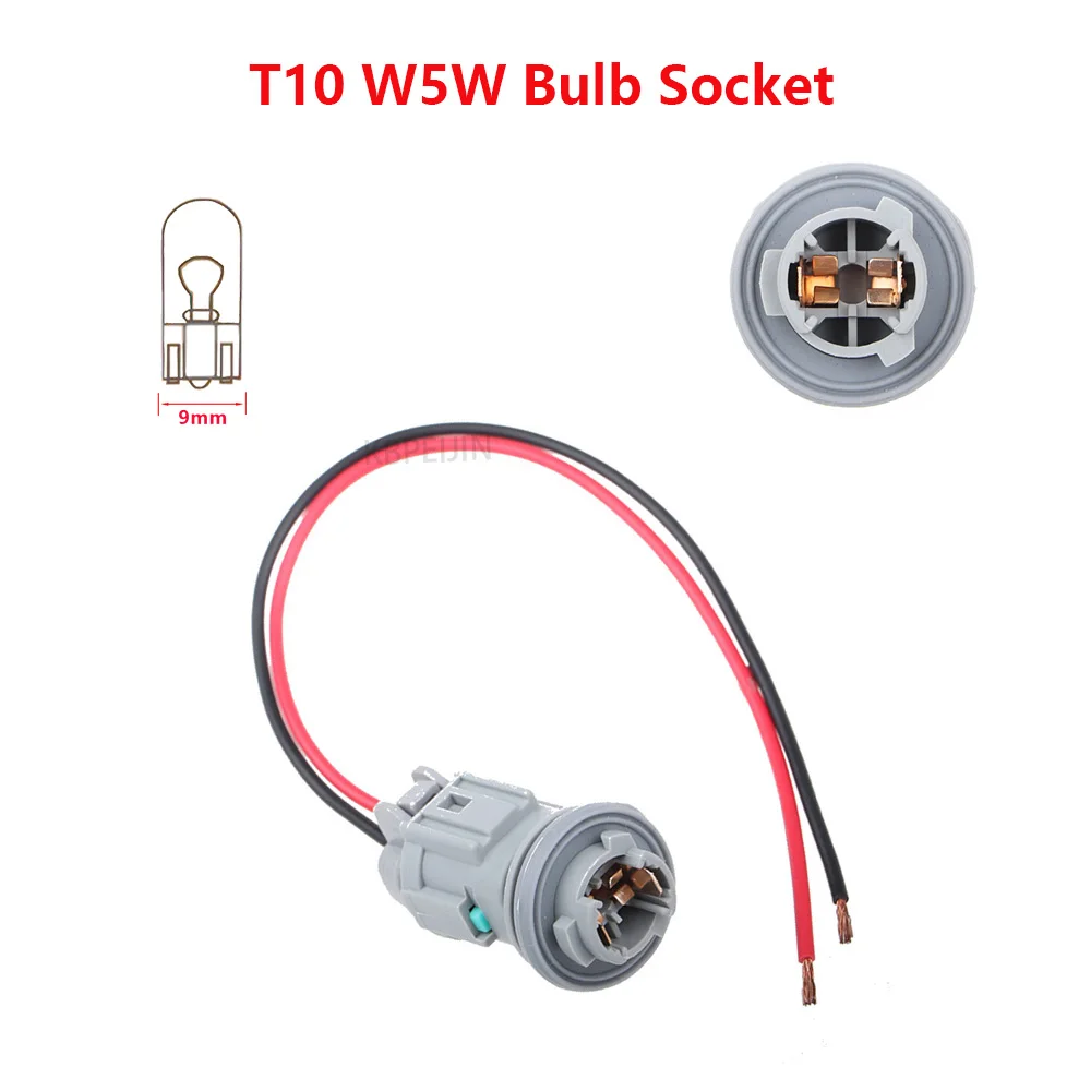 

1 Set T10 W5W Bulb Holder Socket Car Light Adapter Connector Accessories