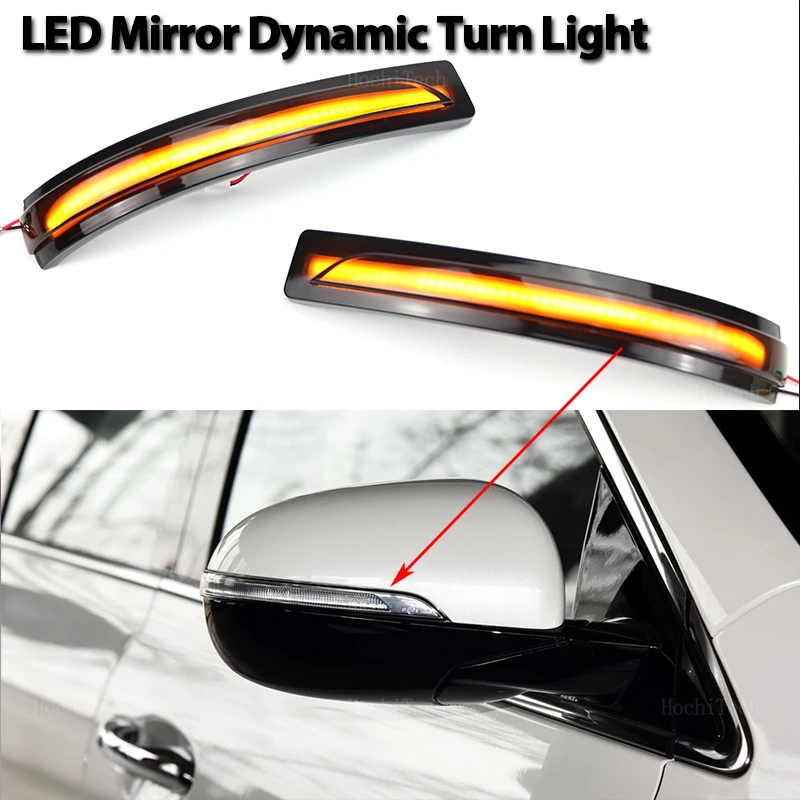 

Smoked LED Dynamic Turn Signal Light Side Mirror Flashing Light for Kia Sorento UM 2015 2016 2017 2018 2019 2020