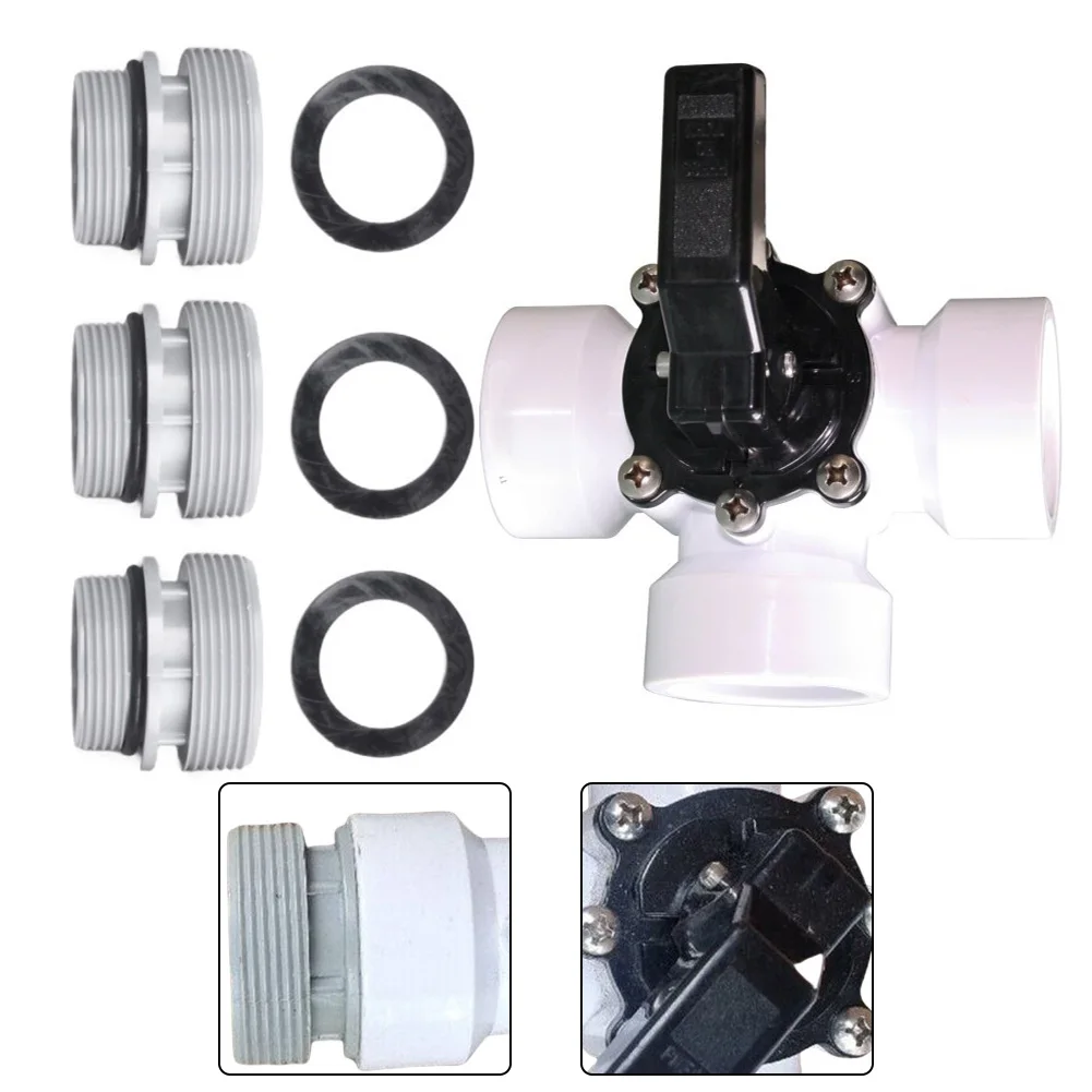 

1set 4517 3-Way Shutter Valve 1.5" Sand Pump Shutter Valve Pool Inlet Valve For Above Ground Outdoor Swimming Pool Accessories