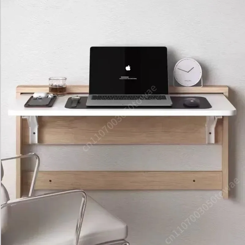 Wall Mounted Foldable Drop Leaf Table, Space Saving Wall Floating Desk, Folding Dining Bar Table Work Table for Small Apartment