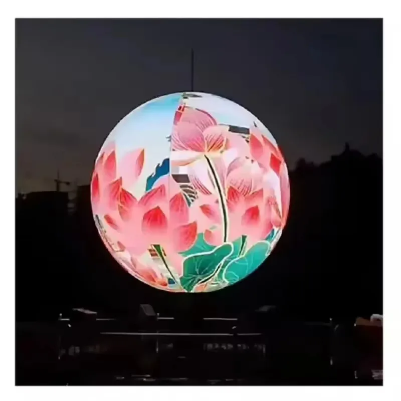 Full Color Indoor P3.9 Half Round LED Ball Hemisphere Transparent LED Display