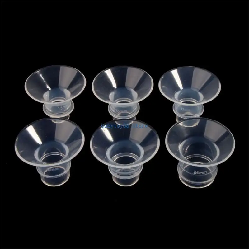 Y4UD مضخة الثدي شفة إدراج مضخة الرضاعة الطبيعية درع المخفض موصل ضيق #4