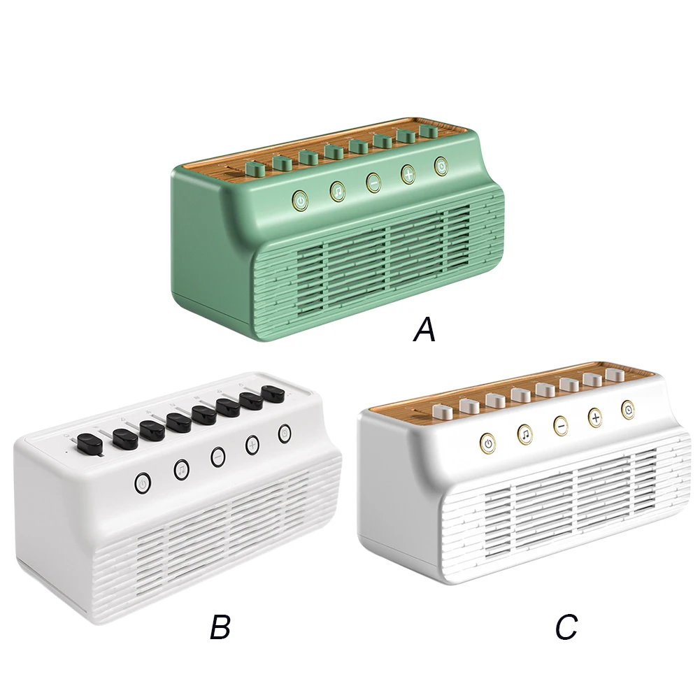 DIY-Lautsprecher mit weißem Rauschen und 8 Naturgeräuschen, tragbarer BT-Lautsprecher, Timer, weißes Rauschen, Schlafmaschinen für Zuhause, kreatives Geschenk