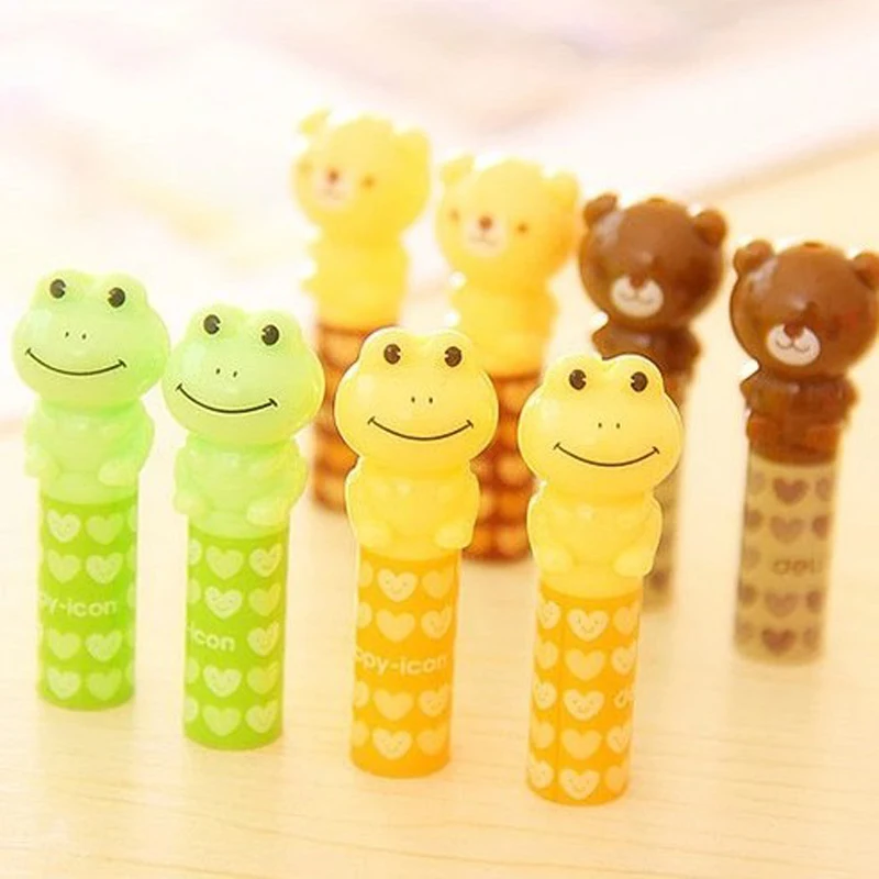 40pcs Cartoon Pencil Cover Plastic Pen Cover School Students Supplies Mini Pencil Protective Cap Cute Children Kid Stationery