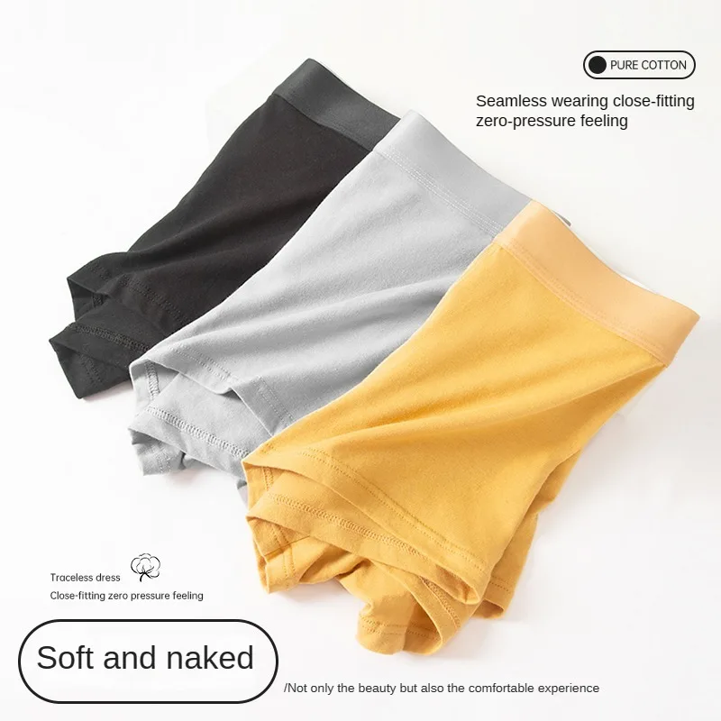 3PCS Selling Men Underpants Man Cotton Breathable Luxury Men\'s Panties Comfortable Shorts Plus Size Panties Underwear Boxer Gift