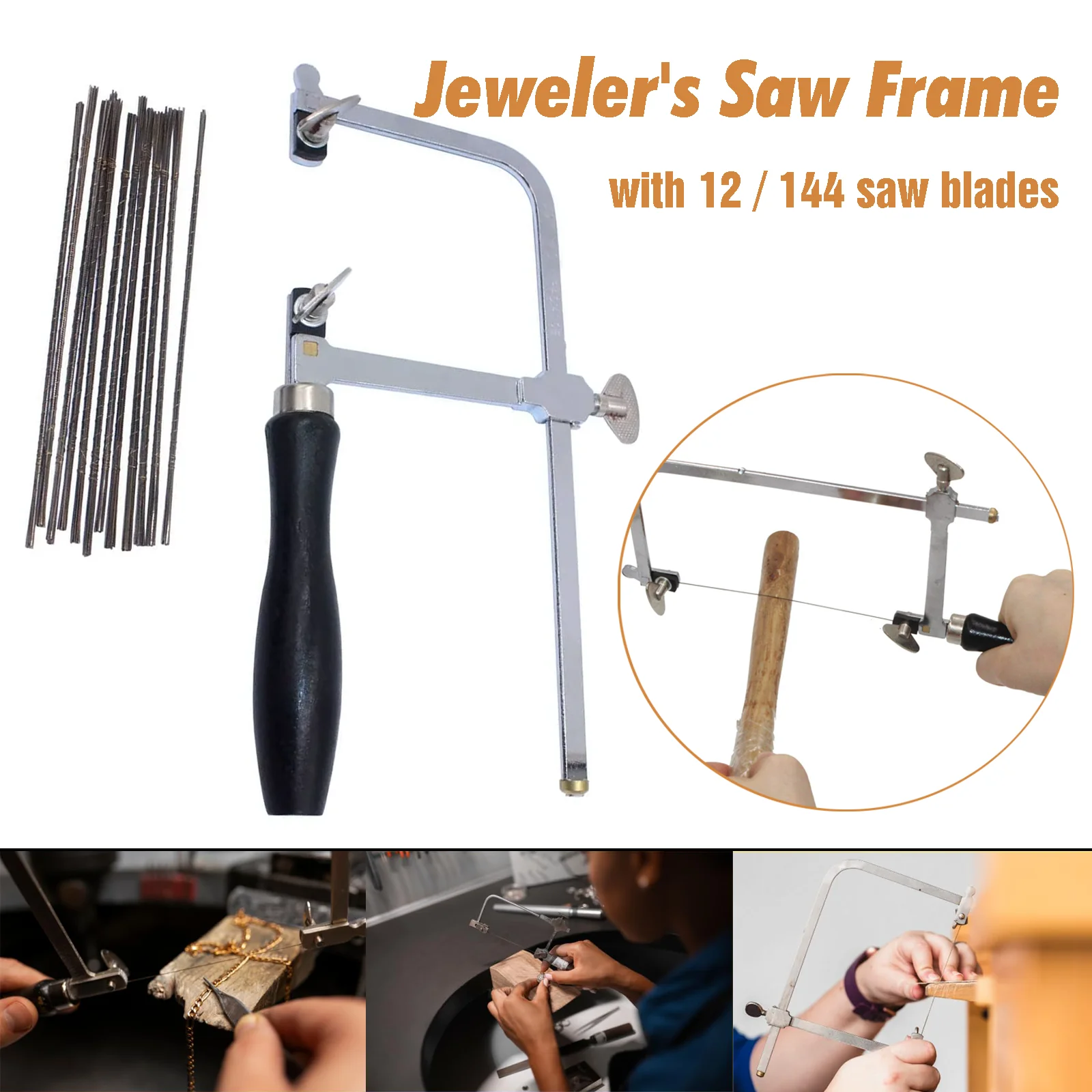 

Регулируемая пила ювелирная с 12/144 лезвиями, профессиональный набор для изготовления ювелирных изделий