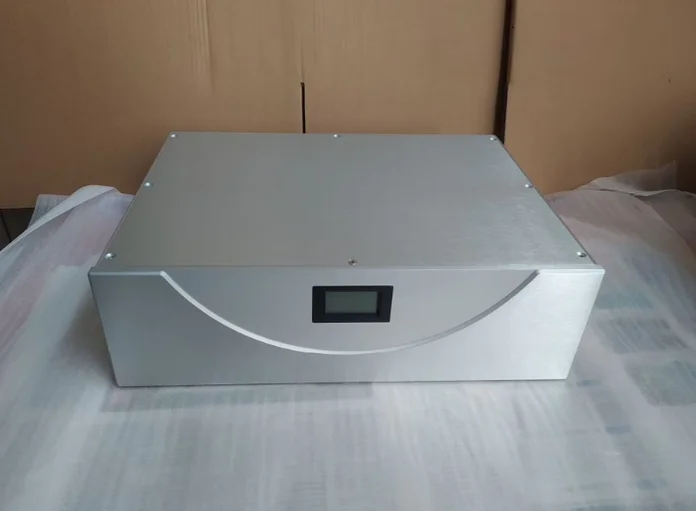 هيكل مزود طاقة معزول من الألومنيوم ، حاوية مقبس قياسية لنا مع شاشة عداد ، تثبيت