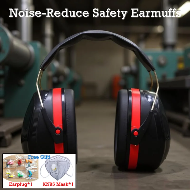 Anti-Noise Over-Head Earmuffs Foldable Noise Sound Reduction Ear Protector Earplug For Work Study Shooting Hearing Protection