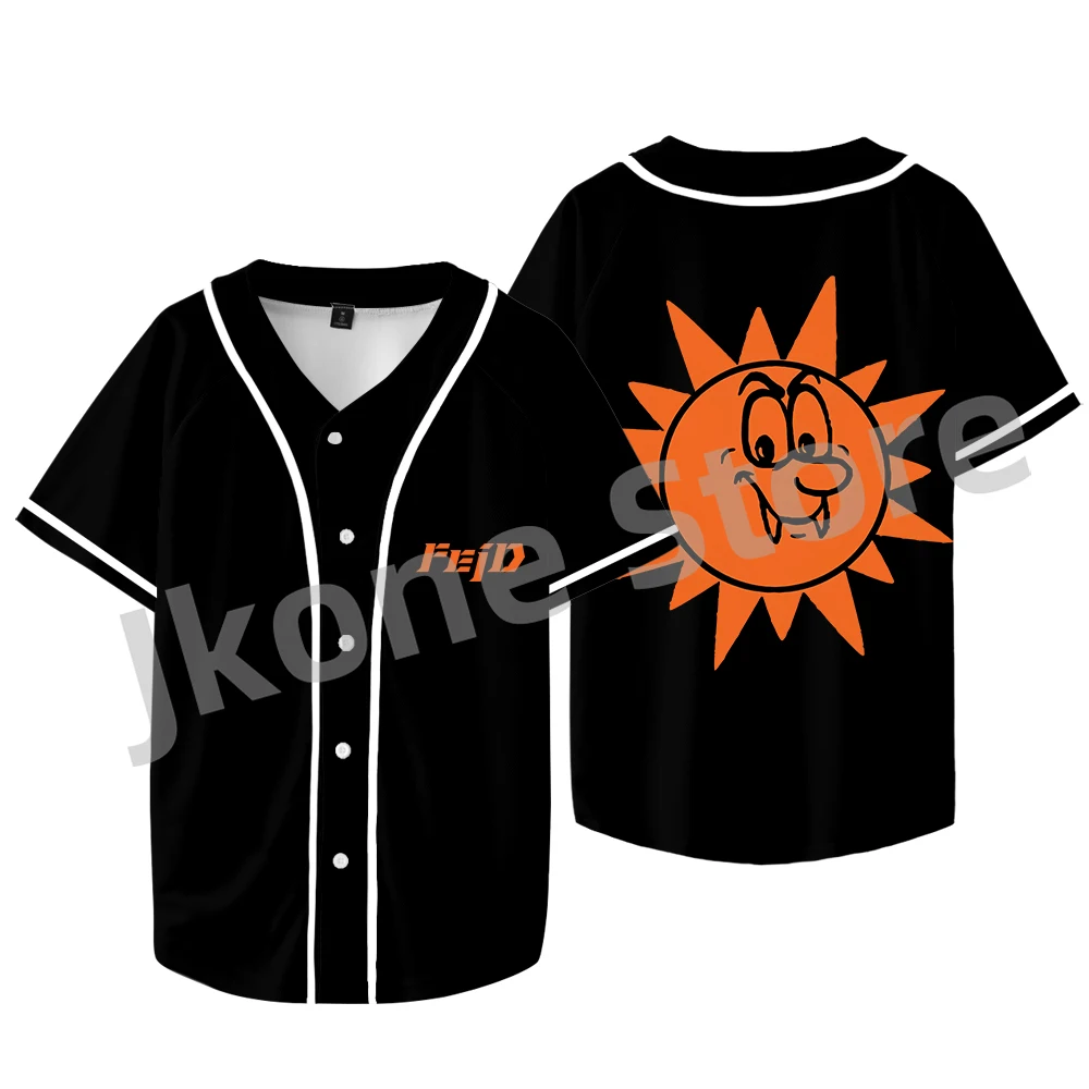 

Feid Rapper Baseball Jacket Ferxxocalipsis Album Merch Women Men Fashion Casual Short Sleeve Tee