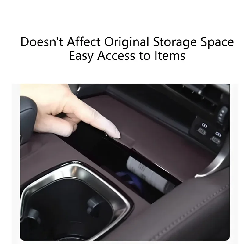 Center Console Protective Mat Cup Holder Gear Silicone Pad Precise Fit Interior Mod Parts For Lexus RX300/350h/500h 2023-2026
