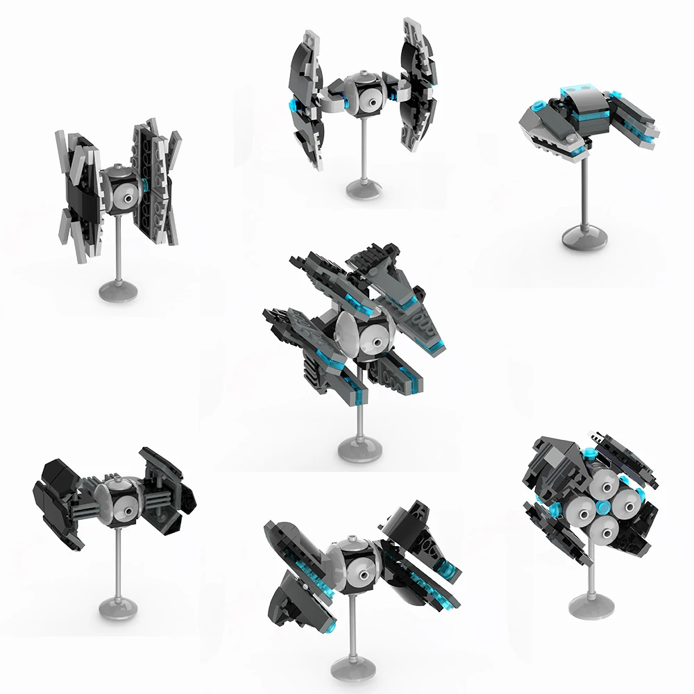 

MOC Spaceship Sci-Fi Movie Series Building Blocks Turret Robot Tank Starship Cannon Weapon Model Assembly Bricks Toys